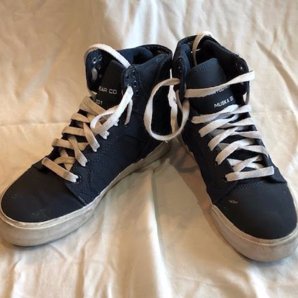 Chunky Blue Unisex Supra Sneakers